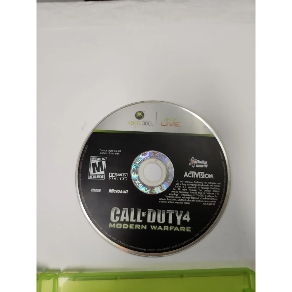 Call of‎ Duty 4: Modern Warfare (Microsoft Xbox 360 games 2007) CIB 2 Games